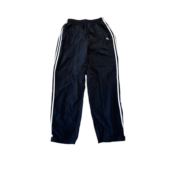 VTG 90s Y2K Adidas Ankle Hook and Loop Fasteners Joggers Sweatpants Blk Size XL - Picture 1 of 5